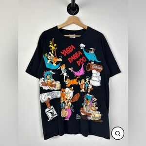 Vintage Flintstones 1994 Double Sided All Over Print T-Shirt